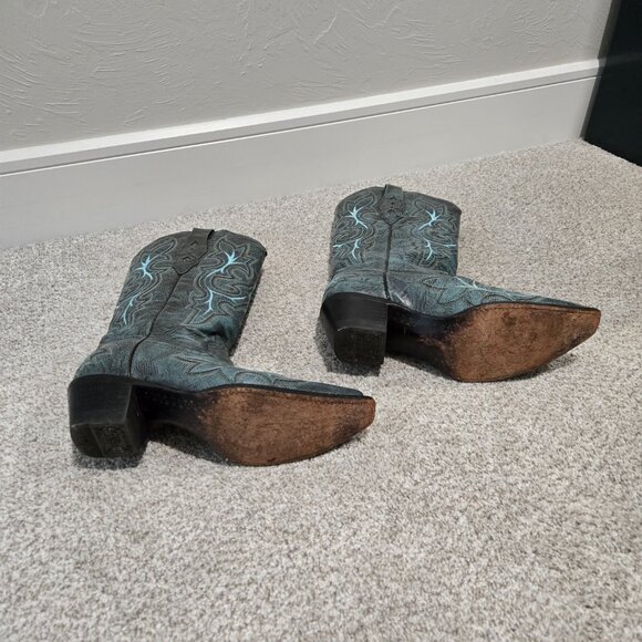 Women's Teal Corral Boots – Size 8.5M – Lightly Loved - Picture 3 of 5